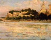 詹姆斯 卡莱尔 贝克威思 : The Palace of the Popes and Pont d'Avignon